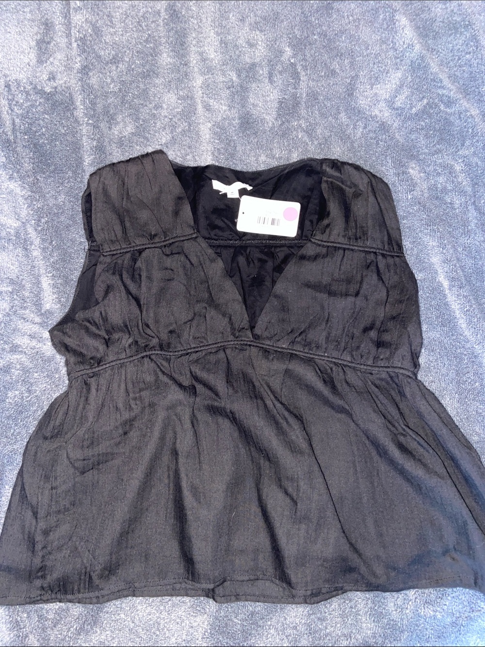 Boutique Black Women's V-Neck Sleeveless Dress Top